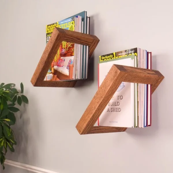 کتابخانه دیواری ساده و لاکچری جدید